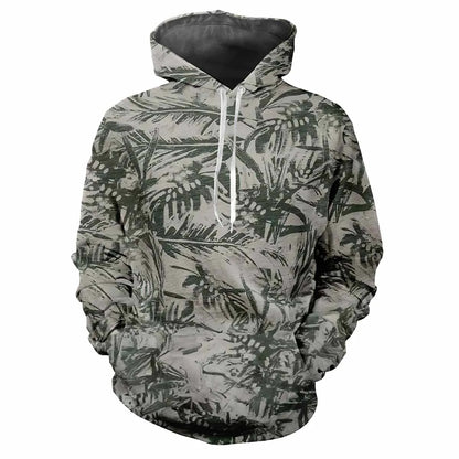 Camouflage chasse animaux en plein air Camouflage printemps et automne hommes à capuche rue tendance ample confortable haut décontracté vêtements