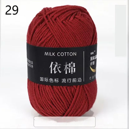 Nouveau 10 pièces série rose fil lait coton fil combinaison Crochet tricot fil ensemble pour bricolage à la main artisanat pull écharpe tricot