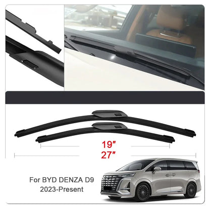 Essuie-glace de pare-brise de voiture, 2 pièces, en caoutchouc de nettoyage pour BYD DENZA D9 N7 Z9 Z9GT FCB LEOPARD 5 8 B5 B8 YANGWANG U7 U8 U9 2023 – 26