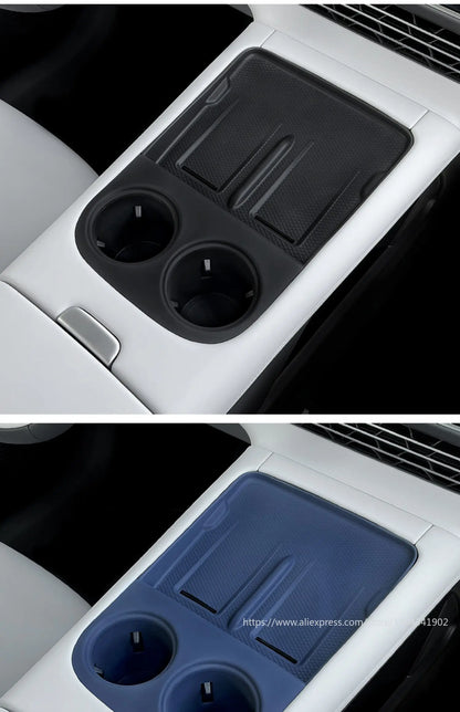 Xiaopeng-Coussin en silicone de charge sans fil, intérieur de protection, contrôle central, tasse à eau, adapté pour Xpeng G6