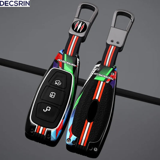 Coque de protection pour clé télécommande de voiture, pour Ford Focus 3 4 ST Fiesta Fusion Kuga Ecosport Mondeo MK3 MK4, accessoires d'intérieur de voiture