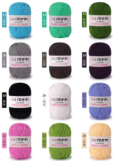 12 pièces 300g fil de lait fait à la main grossier bricolage tissage boule de fil pour pull chapeau écharpe et autres vêtements doux Crochet fil à tricoter