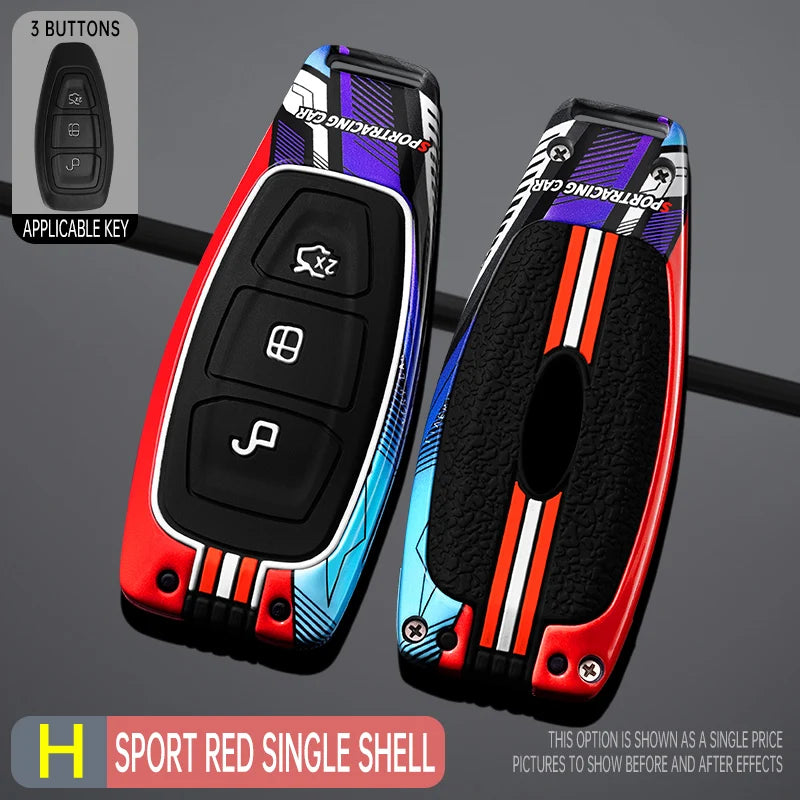 Coque de protection pour clé télécommande de voiture, pour Ford Focus 3 4 ST Fiesta Fusion Kuga Ecosport Mondeo MK3 MK4, accessoires d'intérieur de voiture