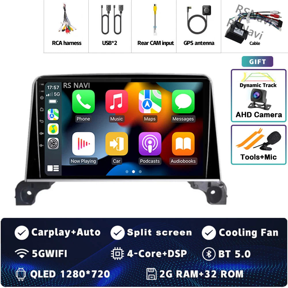 Autoradio Android 15 Carplay pour Peugeot 5008 4008 3008 2017 2018 2019 2020 lecteur vidéo multimédia Navigation GPS stéréo DVD BT