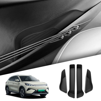 SMABEE Avant Porte Arrière Plateau De Rangement pour BYD ATTO3 ATTO 3 YUAN PLUS 2025 2026 Porte Poignée Boîte Organisateur TPE De Voiture accessoires