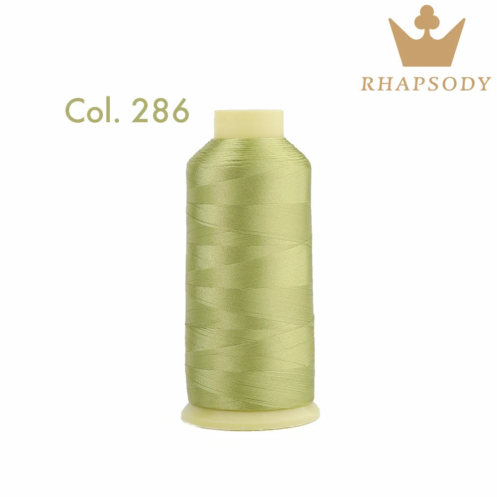 Bal apsody-Fil à broder en polyester, 5000m, 40WT, 120 tches, 200, pour machine à broder Brother Singer Janome Babylock, couture à domicile