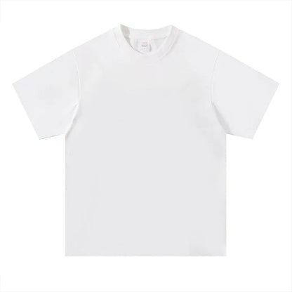 T-shirts surdimensionnés hommes coton demi manches col rond basique t-shirt chemises amples décontracté Streetwear col rond T-shirts pour hommes