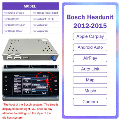 Carplay sans fil Android Auto pour Land Rover/Jaguar/Range Rover/Evoque/Discovery 2012-2018 lecteur de voiture de Navigation multimédia