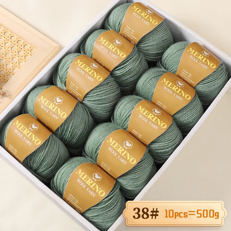 500 g de fil de laine d'alpaga mi-fin 212 de haute qualité, adapté au tricot de pulls, d'écharpes et de chapeaux, 10 écheveaux/paquet