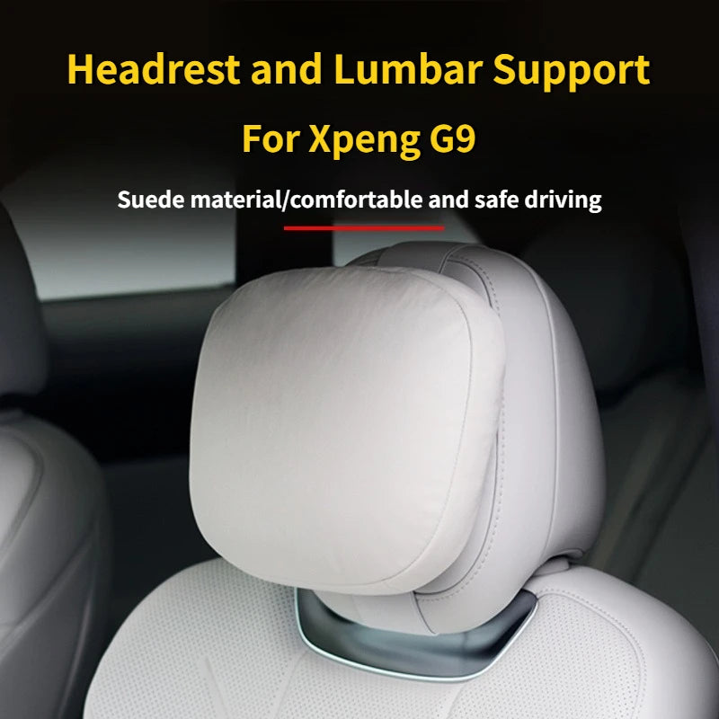 Appui-tête pour Xiaopeng Xpeng G6/G9/G7, Support lombaire, oreiller cervical confortable, oreiller doux en mousse à mémoire de forme, accessoires d'intérieur de voiture