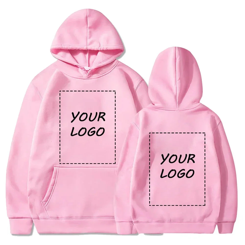 Logo/image de marque conçue sur mesure pour femmes et hommes, sweats à capuche DIY, pulls décontractés et sweats à capuche tendance partout