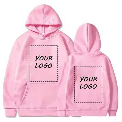 Logo/image de marque conçue sur mesure pour femmes et hommes, sweats à capuche DIY, pulls décontractés et sweats à capuche tendance partout