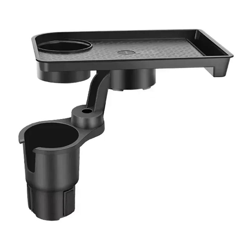 Plateau porte-gobelet universel pour voiture de haute qualité - 360 °     Organisateur rotatif réglable à double tasse