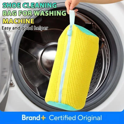 Sac de lavage de chaussures, filet rembourré, protecteur de chaussures à linge, fibre moelleuse, polyester, machine à laver les chaussures, sac à linge, sac de séchage