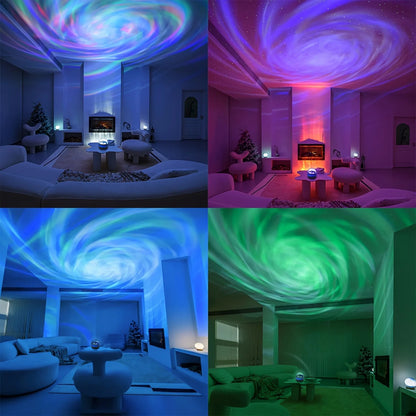Projecteur LED Galaxie Étoilée Lumière RGB Télécommande Intelligente Lampe Aurore Étoile KTV USB pour Décoration Maison Chambre Camping Mariage