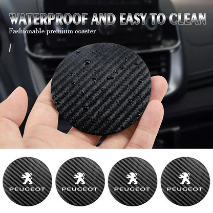 Coussin antidérapant en silicone pour voiture, 2 pièces, accessoires d'intérieur imperméables pour Peugeot 206 208 207 3008 308 2008 107 508 607