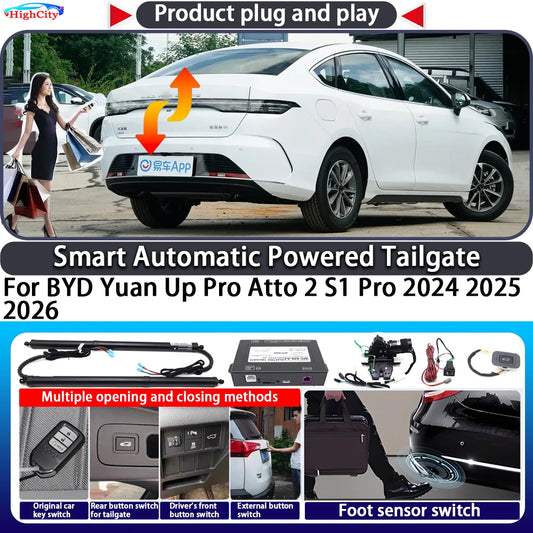 Pour BYD Chazor King Qin Plus destructeur 05 joint 5 DM-i intelligent automatique alimenté hayon clé contrôle coffre ascenseur Kit hayon électrique