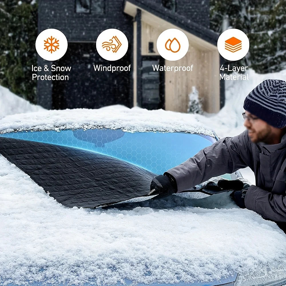 Juste de pare-brise avant de voiture pour SUV, pare-soleil coupe-vent, neige, ultra optique, protection, été, hiver, qualité