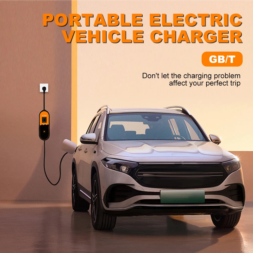 JDMEX 3.5W 16A chargeur EV Portable GBT EVSE boîte de charge contrôleur Wallbox pour voiture électrique courant de charge réglable