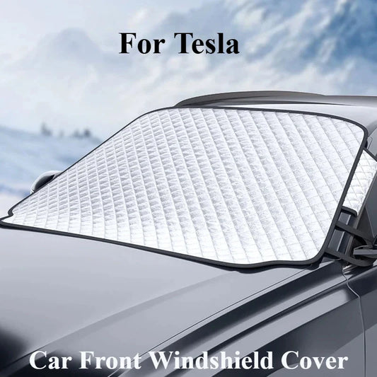 Pare-soleil de pare-brise avant de voiture, couverture anti-neige, protection contre la glace et le gel, protection solaire, modèles 3 Highland 2024, Y, X, S