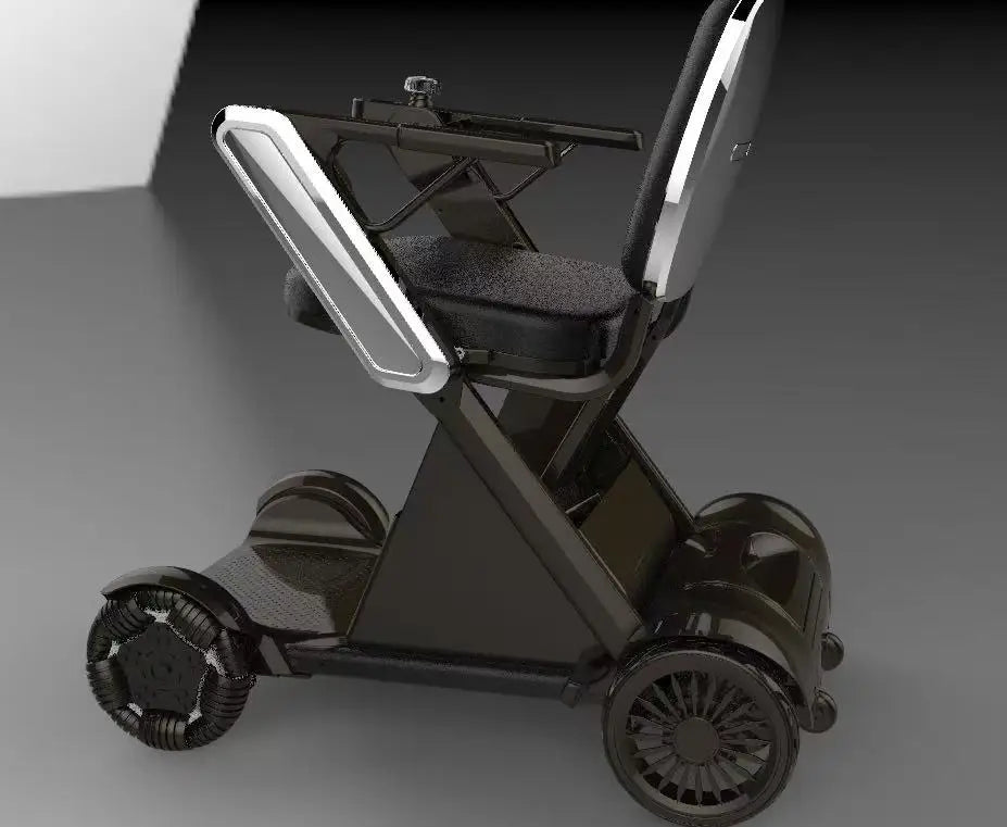2025 nouveau fauteuil roulant électrique pliant entièrement automatique léger personnes âgées mobilité Scooter fauteuil roulant électrique