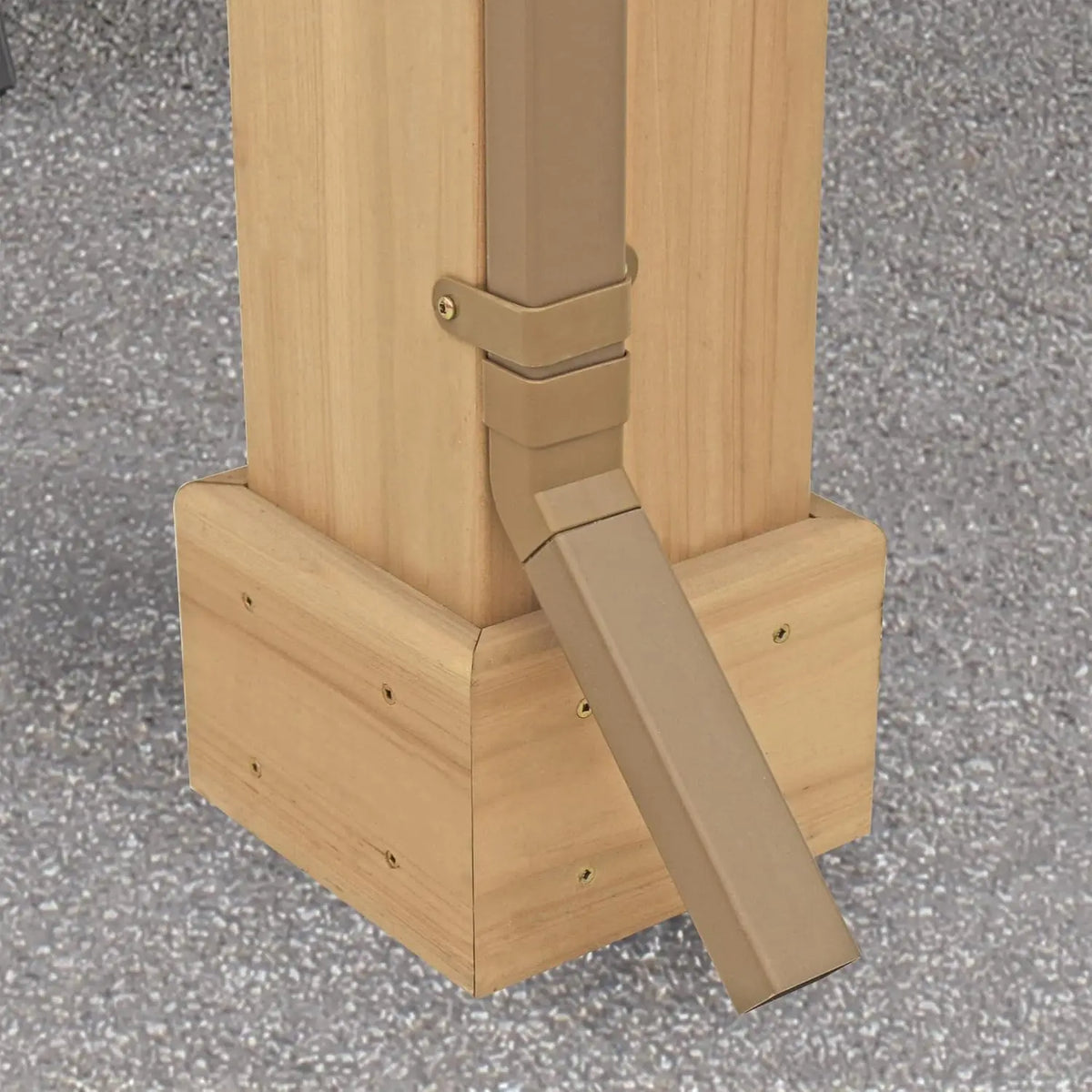 Kit de gouttières pour gazebo 12x14, système complet avec 4 tuyaux de descente pour auvent extérieur, personnalisé