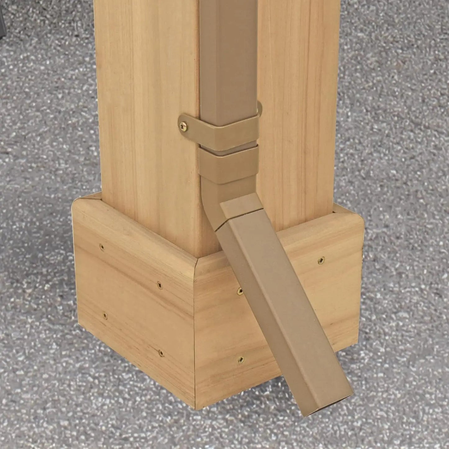 Kit de gouttières pour gazebo 12x14, système complet avec 4 tuyaux de descente pour auvent extérieur, personnalisé