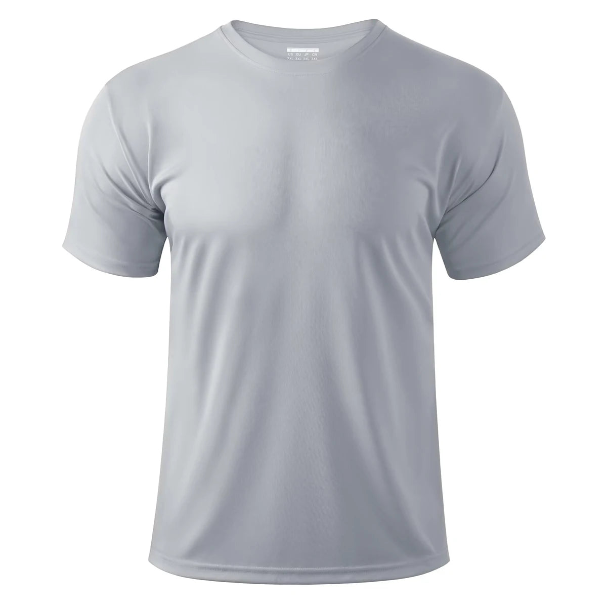 TACVASEN UPF 50 + UV chemise hommes col rond manches courtes basique été t-shirt style décontracté salle de sport Fitness course natation séchage rapide t-shirt hauts