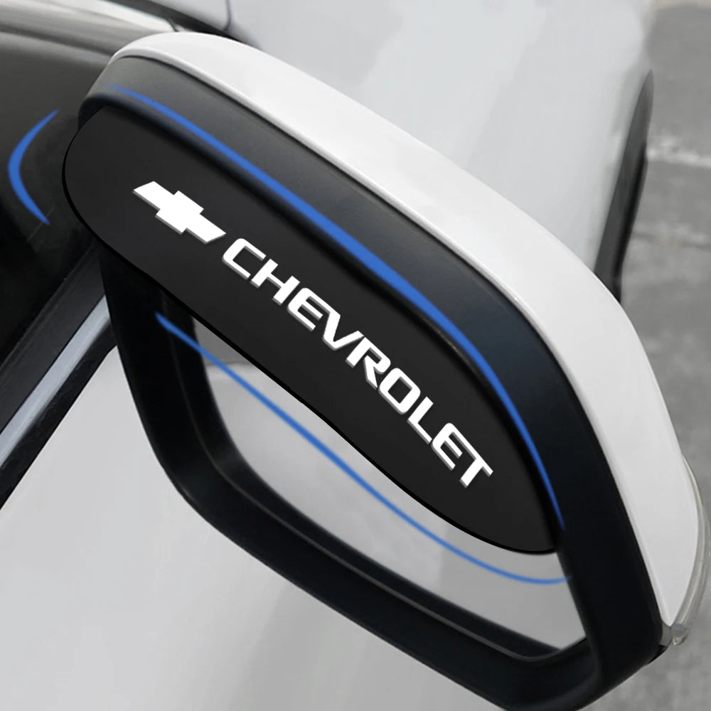 Bouclier de pluie pour rétroviseur de voiture, 2 pièces, pour Chevrolet Trax Cruze Malibu Camaro Cavalier Equinox Orlando, accessoires