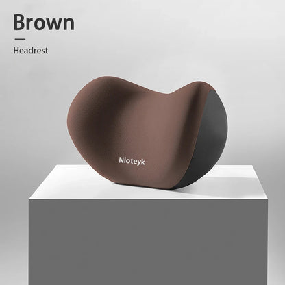 Oreiller de protection du cou de voiture en mousse à mémoire de forme, soutien lombaire pour le dos, coussin respirant pour appui-tête de voiture, soulage le Stress, oreiller de siège de voiture