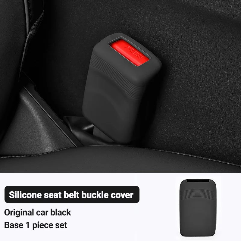 Housse de protection universelle pour prise de ceinture de sécurité de voiture, en Silicone, anti-rayures, étui de protection pour bouton