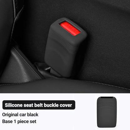Housse de protection universelle pour prise de ceinture de sécurité de voiture, en Silicone, anti-rayures, étui de protection pour bouton