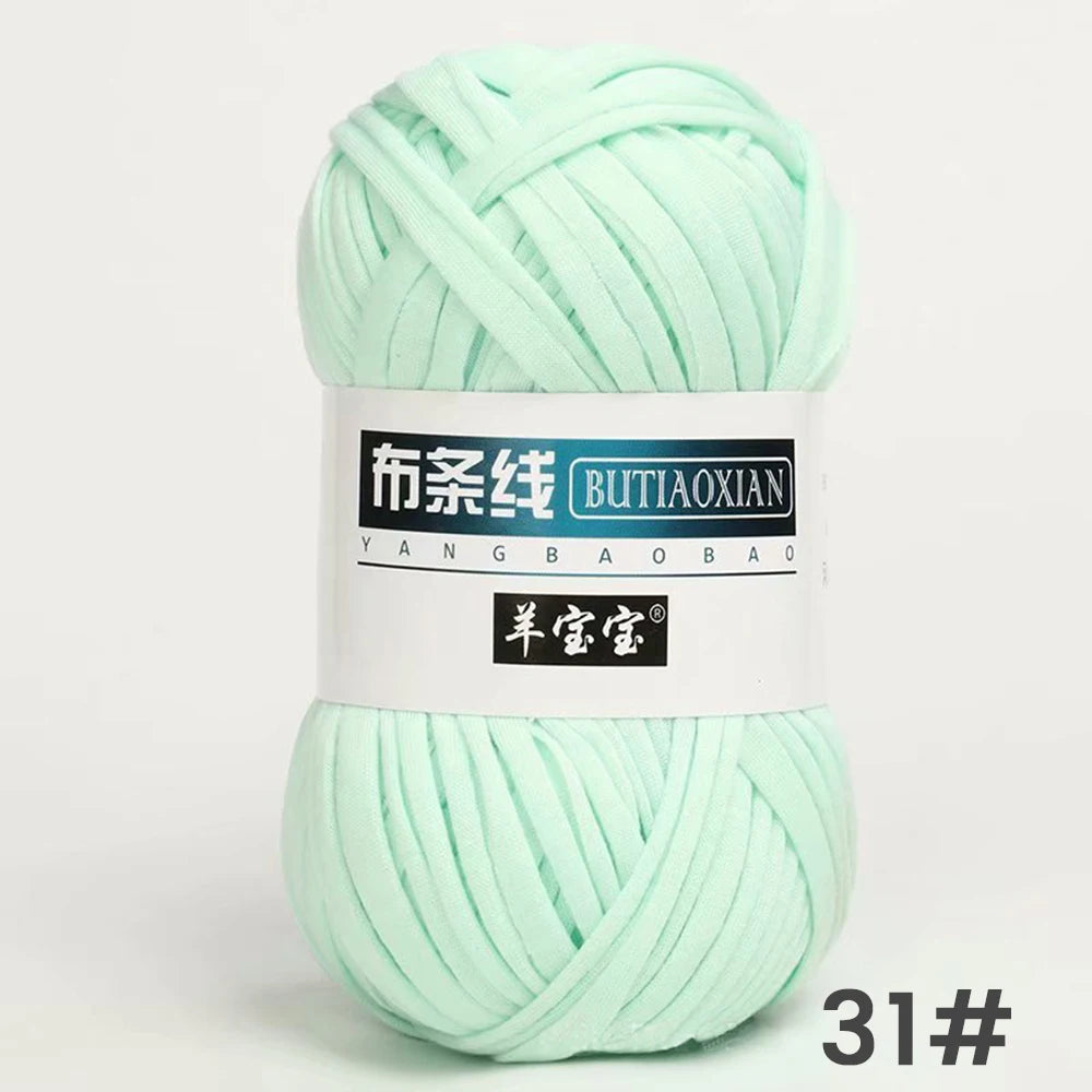 Fil épais de 100g, tissu coloré Super doux, bande de fil pour tricoter à la main, sac tissé, panier de tapis, matériel tricoté à la main, bricolage