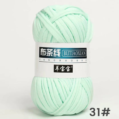 Fil épais de 100g, tissu coloré Super doux, bande de fil pour tricoter à la main, sac tissé, panier de tapis, matériel tricoté à la main, bricolage