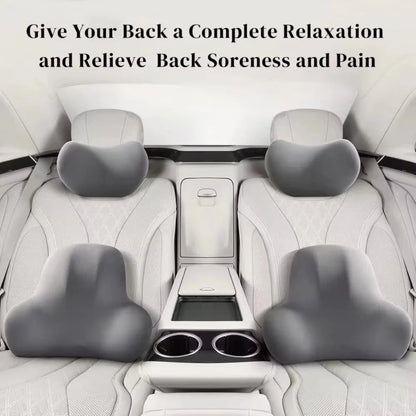 Oreiller cervical de voiture en mousse à mémoire de forme, protection du dossier de soutien lombaire, soulage la pression, appui-tête de voiture respirant, accessoires de voiture