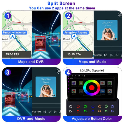 LEHX-Autoradio L6 Pro Android 14, 4G, Carplay, DVD, Stéréo, 2 DIN, Unité Centrale, Limitation GPS, pour Voiture HONDA FIT JAZZ (2007-2013)