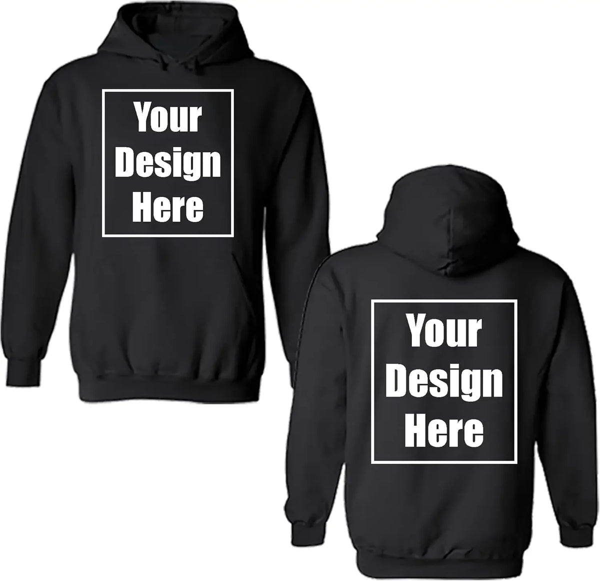 Chemises de ville ajoutez votre propre conception de texte personnalisé personnalisé avant et arrière sweat à capuche fête d'anniversaire personnalisation vêtements
