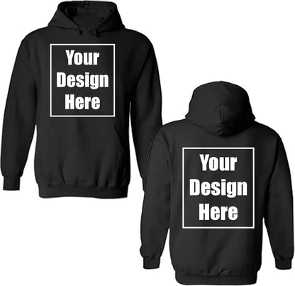 Chemises de ville ajoutez votre propre conception de texte personnalisé personnalisé avant et arrière sweat à capuche fête d'anniversaire personnalisation vêtements