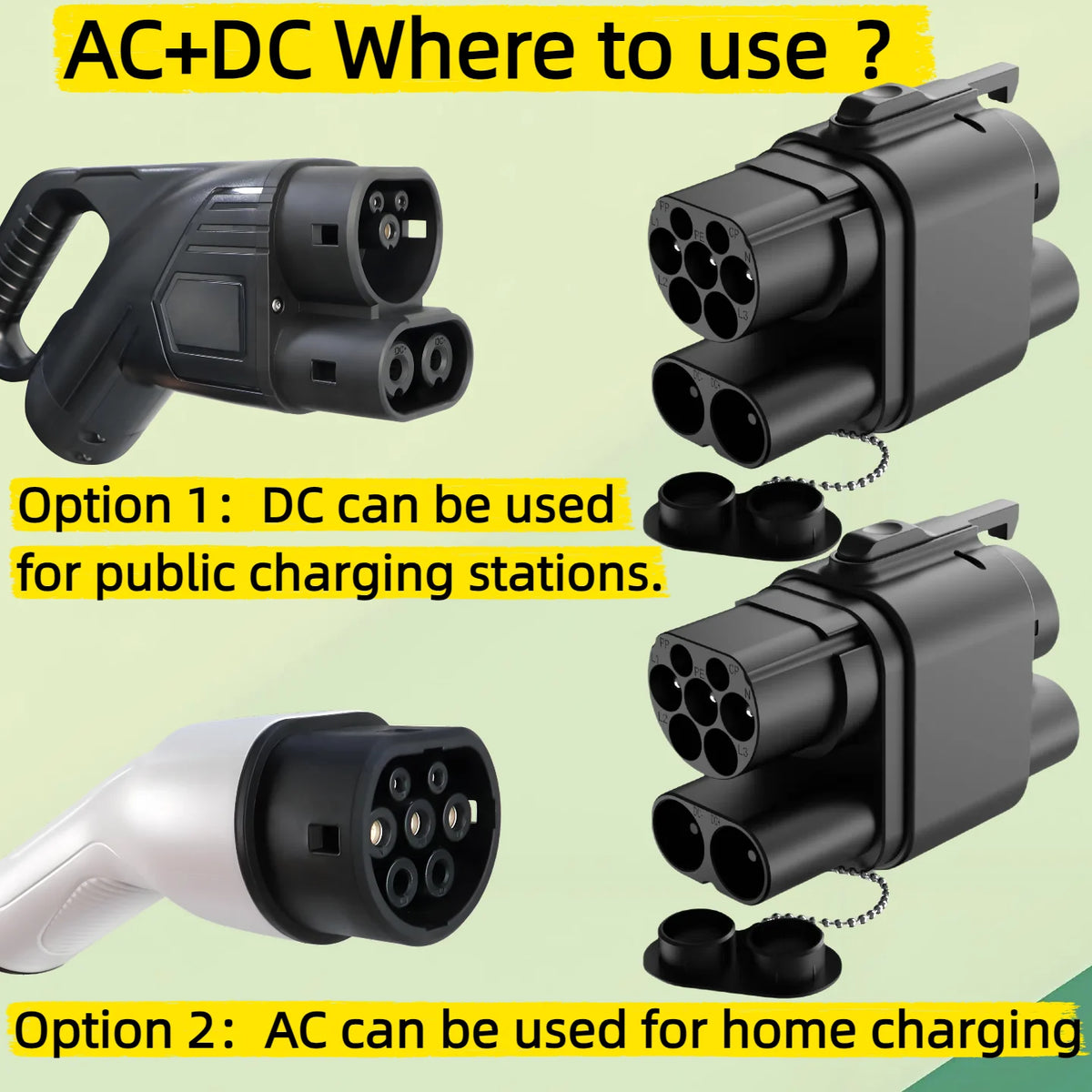 Kolanky EV chargeur adaptateur CCS2 à CCS1 AC DC charge rapide 250A pour véhicule électrique PHEV voitures hybrides ccs2 à ccs1 charge rapide