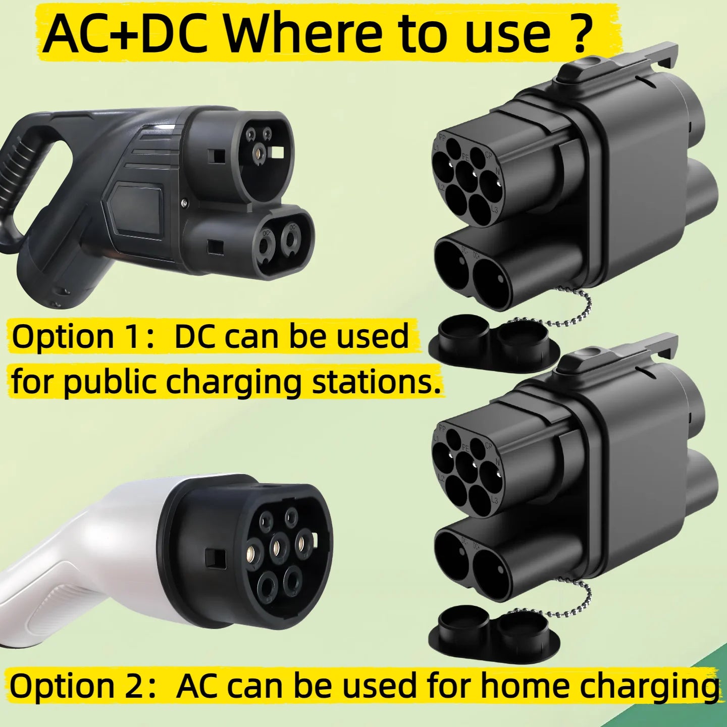 Kolanky EV chargeur adaptateur CCS2 à CCS1 AC DC charge rapide 250A pour véhicule électrique PHEV voitures hybrides ccs2 à ccs1 charge rapide