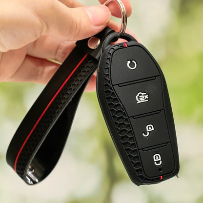 Étui pour clé de voiture en Silicone, support de chaîne, pour BYD Atto 3 Han EV Dolphin Song PRO Max Tang DM Yuan Dolphin E2 Qin PLUS