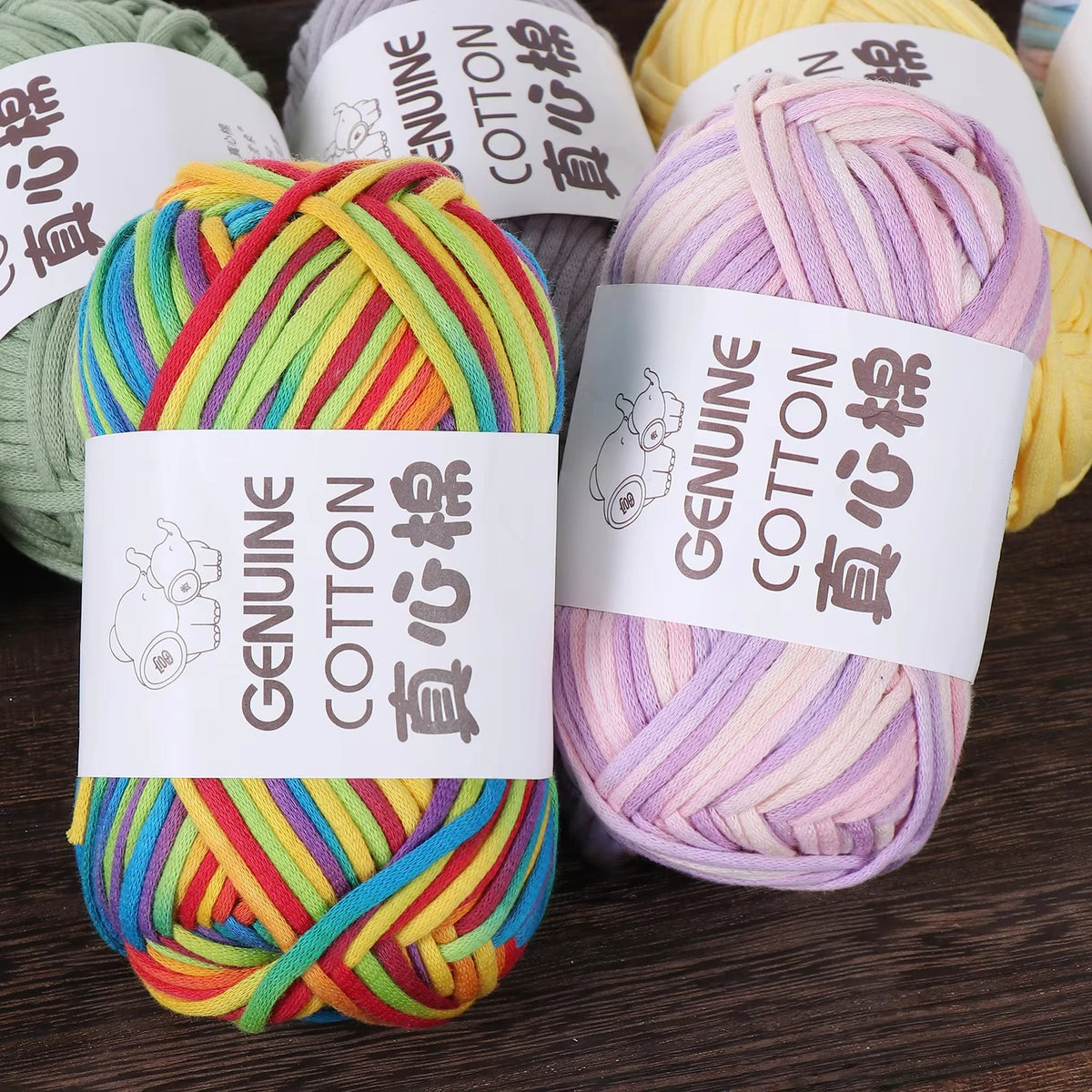 Fil à tricoter en coton et Nylon doux, 50g/boule, 80M, fil à tricoter au Crochet pour débutants avec points de Crochet faciles à utiliser