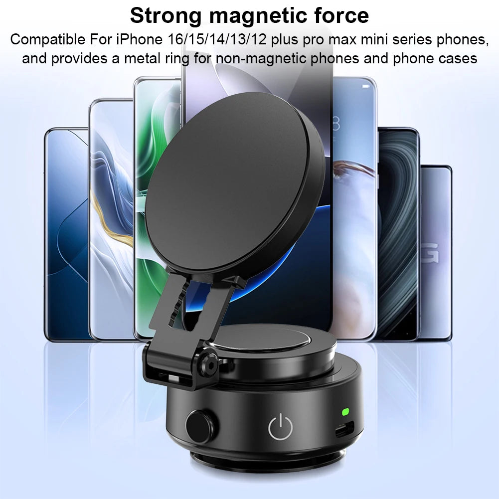 TCYATO Magsafe Support de téléphone magnétique pour voiture sous vide 360 °   Support magnétique Stable pour voiture intelligente et pliable, rotatif, pour iPhone