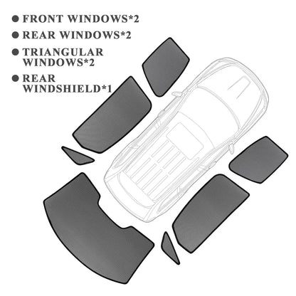Pare-soleil magnétique pour voiture BYD YangWang U8 2023 2024, cadre de pare-brise avant, rideau pour fenêtre latérale arrière de bébé, bouclier pare-soleil