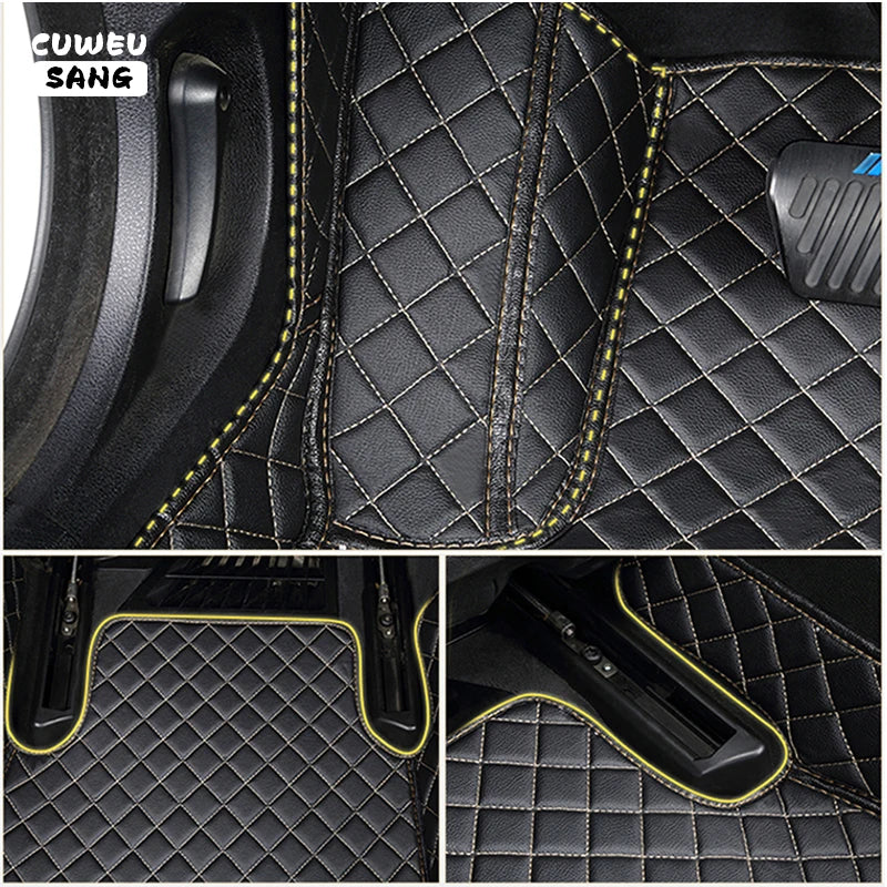 CUWEUSANG tapis de sol de voiture personnalisé pour BYD Atto 3 joint de dauphin F0 F3 F6 E6 G3 G6 S6 chanson Qin Auto tapis pied Coche accessoire