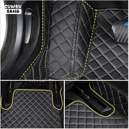 CUWEUSANG tapis de sol de voiture personnalisé pour BYD Atto 3 joint de dauphin F0 F3 F6 E6 G3 G6 S6 chanson Qin Auto tapis pied Coche accessoire