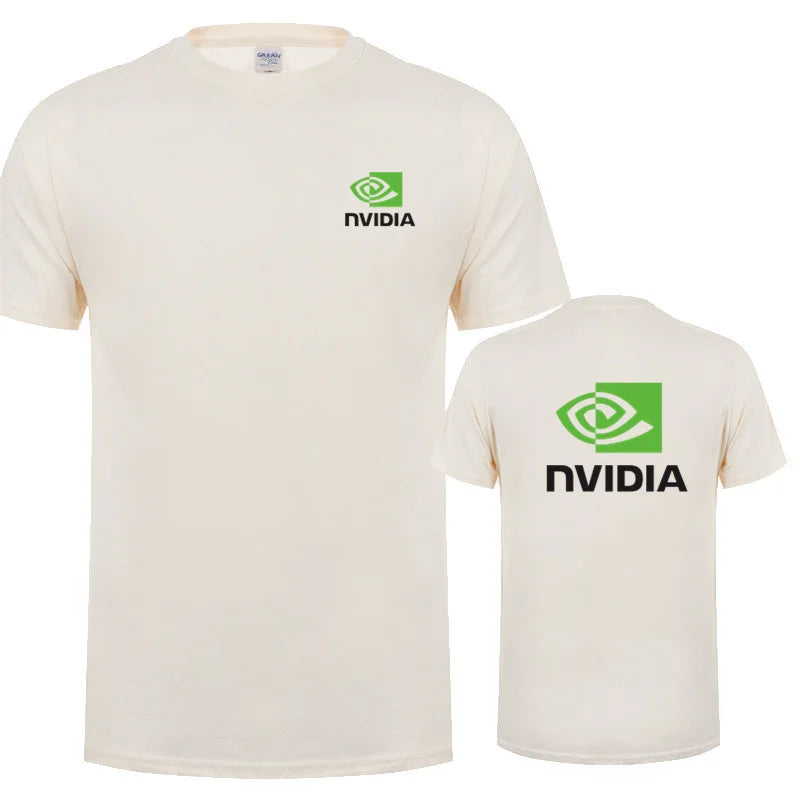 تي شيرت Nvidia رجالي صيفي بأكمام قصيرة قطن Nvidia تي شيرت رجالي كبير الحجم LH-033