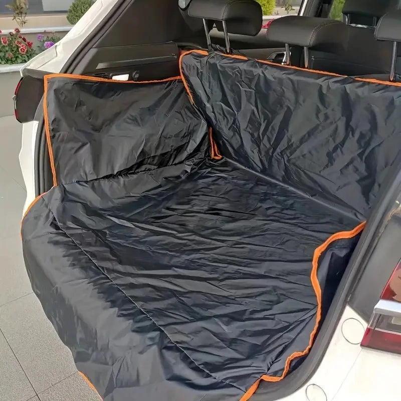 Tapis de coffre automatique en polyester durable pour animaux de compagnie – Tapis antidérapant, résistant aux rayures et facile à nettoyer pour SUV et voitures, tapis de sécurité pour animaux de compagnie