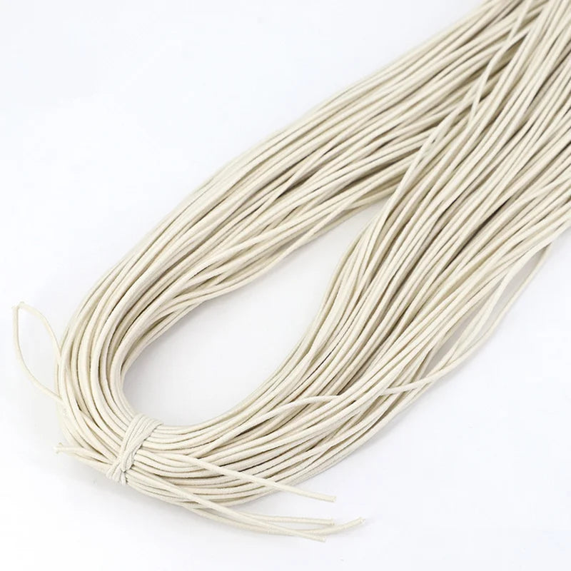 Bande élastique 1.0/ 1.2/ 1.5/ 2.0/ 2.5mm, fil élastique, perles faites à la main pour la fabrication de bijoux, accessoires de couture, bricolage
