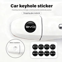 Autocollants de serrure de voiture BYD, trou de serrure, Protection Anti-blocage, accessoires de style Tang MAX DMI Qin EV600 Han EV Yuan Song PLUS Pro